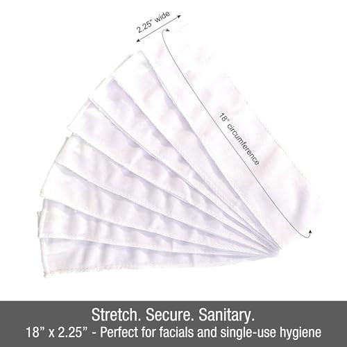 APPEARUS Disposable Headbands without Closure Stretch Cotton Cloth Spa Facial Headband (48 Count)