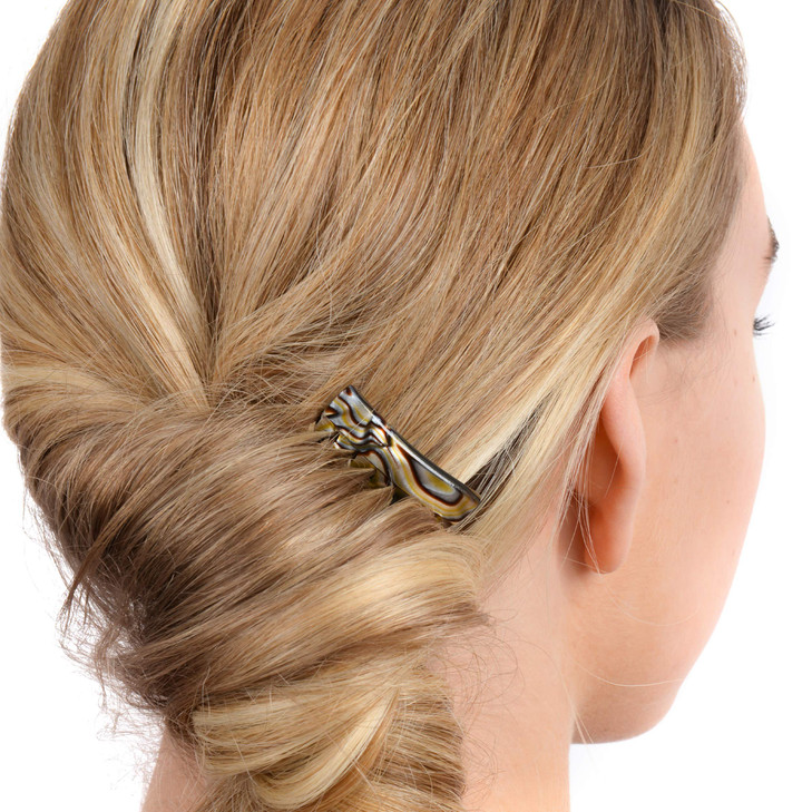 France Luxe Mini Push Up Comb - Onyx