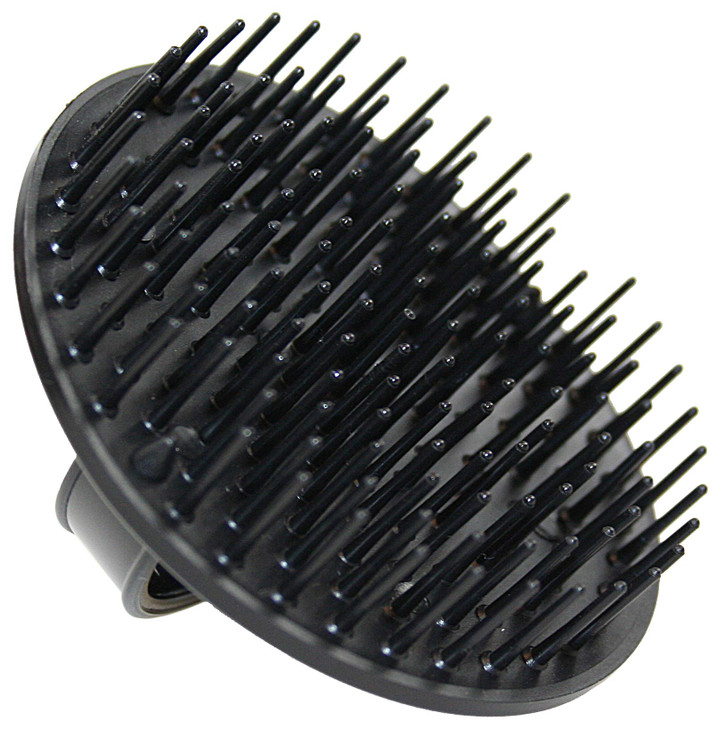 Jack Dean by Denman (Black) Scalp Massager and Detangling Hair Brush for Thick or Thin Hair, Curly or Straight Hair - use in the Shower or Bath - Hea