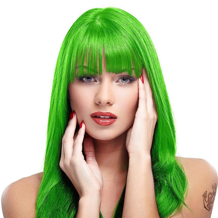 MANIC PANIC Classic Electric Lizard Semi Permanent Hair Color - Bright Neon Green Hair Dye for Women & Men That Lasts 4-6 Weeks - Vegan, Ammonia & Cr