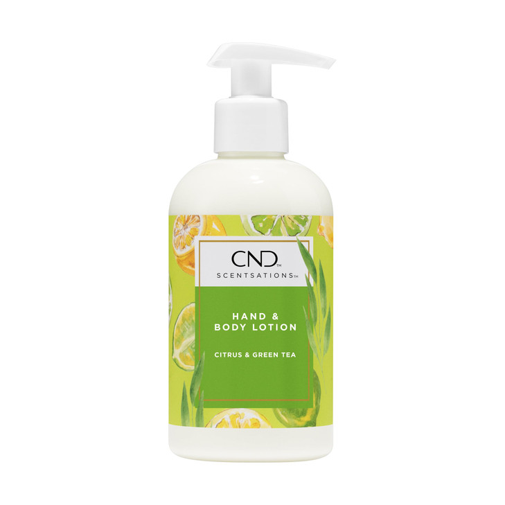 CND Scentsations Hydrating Hand & Body Lotion, Lotion for Dry Skin, Moisturizing Formula for Healthier, Softer Skin, Nice Scented, Citrus & Green Tea