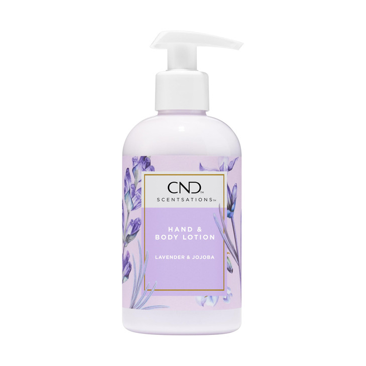 CND Scentsations Hydrating Hand & Body Lotion, Lotion for Dry Skin, Moisturizing Formula for Healthier, Softer Skin, Nice Scented, Lavender & Jojoba,