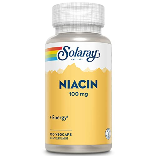 SOLARAY Niacin 100 mg, Vitamin B3 | Skin Health, Nervous System & Circulation Support | 100ct