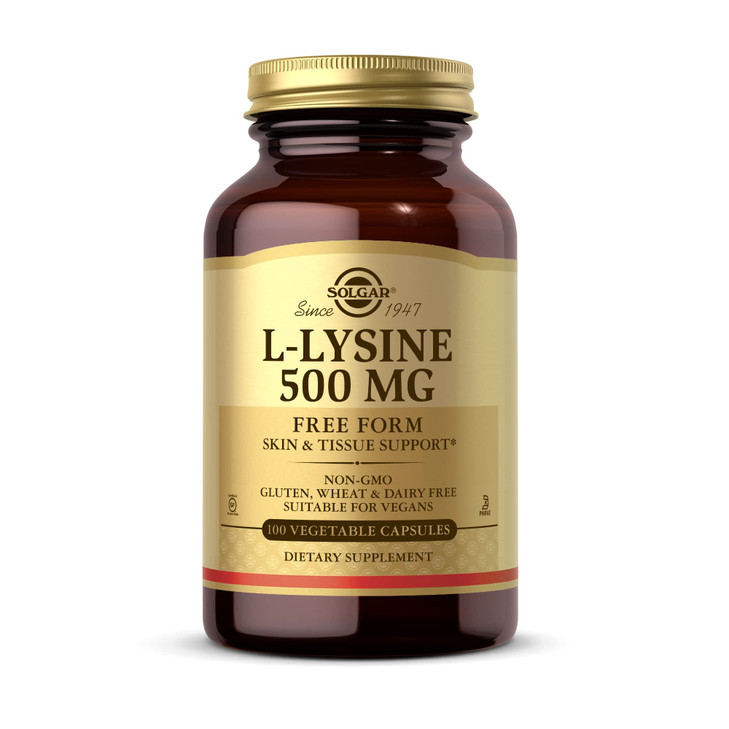 Solgar L-Lysine, 500 Mg, 100 Veggie Caps