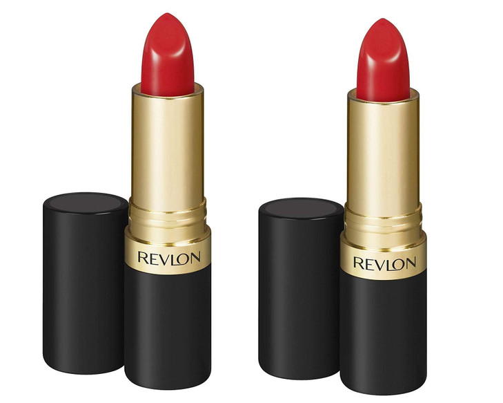 Revlon Super Lustrous Lipstick with Vitamin E and Avocado Oil, Cream Lipstick in Red, 725 Love that Red, 0.15 oz (Pack of 2)