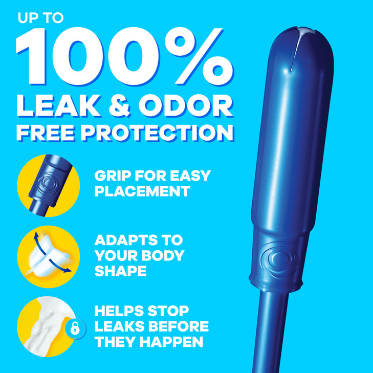 Tampax Pearl Tampons for Women, with LeakGuard Braid, Super Absorbency, Unscented, 50 Count