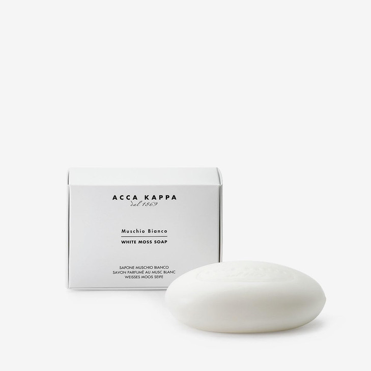 Acca Kappa White Moss Soap  Iconic Fragrance, Plant-Based Formula, 150g