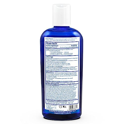 Eco-Dent Alcohol-Free Mouthwash, Cinnamon - Ultimate Essential MouthCare, Oral Care Mouth Wash for Adults, Baking Soda Mouth Rinse with Essential Oil
