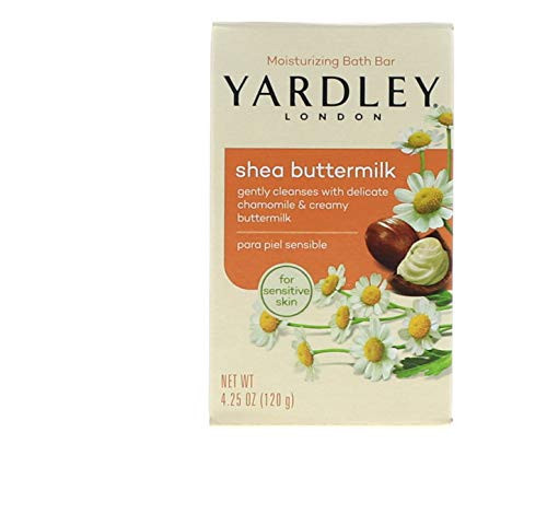 Yardley Shea Buttermilk Bath Bar 4oz 4 Pack
