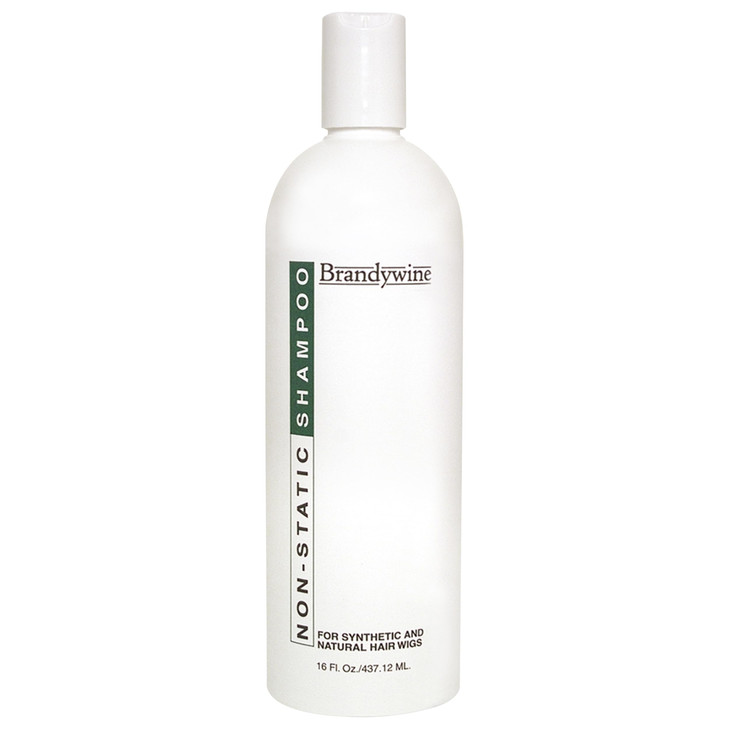 Brandywine Non Static Shampoo, Hair Cleanser for Synthetic & Human Hair Wigs, Hairpieces & Extensions - 16 Fl Oz