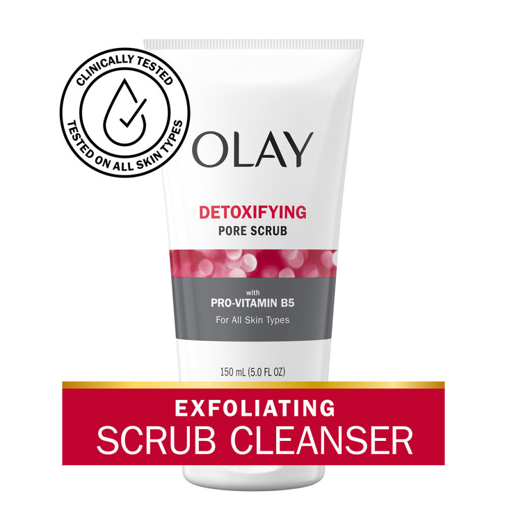 Olay Regenerist Detoxifying Pore Scrub Facial Cleanser, 5 Fl Oz