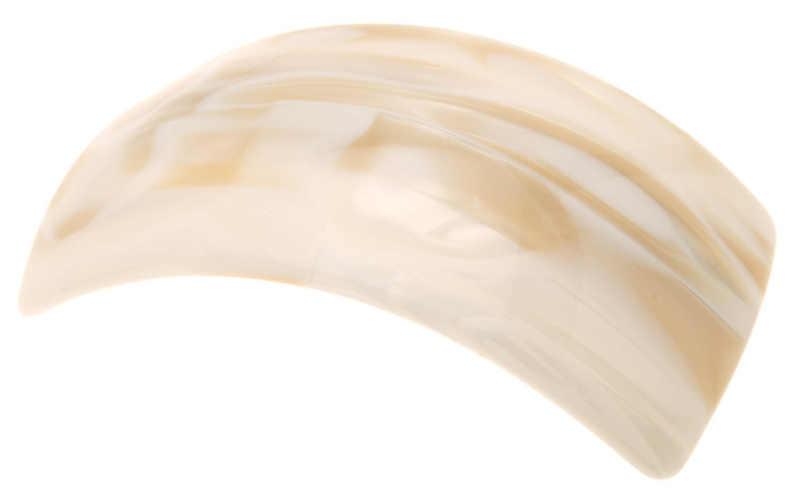 France Luxe Belle Casual Rectangle Barrette - Ivory Tokyo Stone