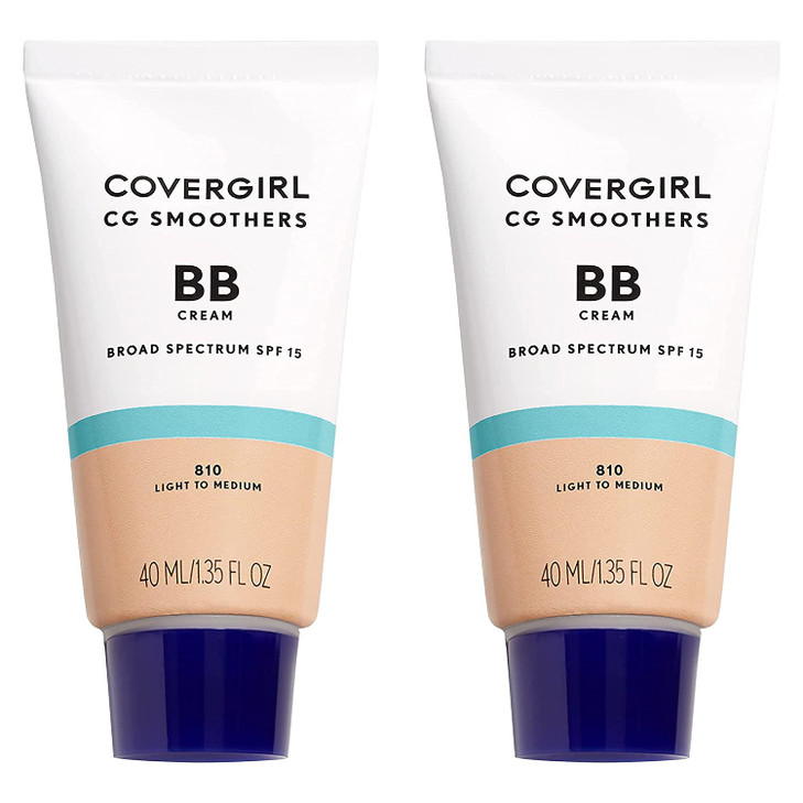 COVERGIRL Smoothers Lightweight Bb Cream With Spf 15, 810 Light To Medium Skin Tones,2 Count