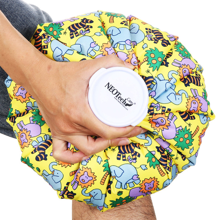 NeoTech Care Ice Bag, Screw Top Fillable, Reusable (Animals Design, 11 inch)