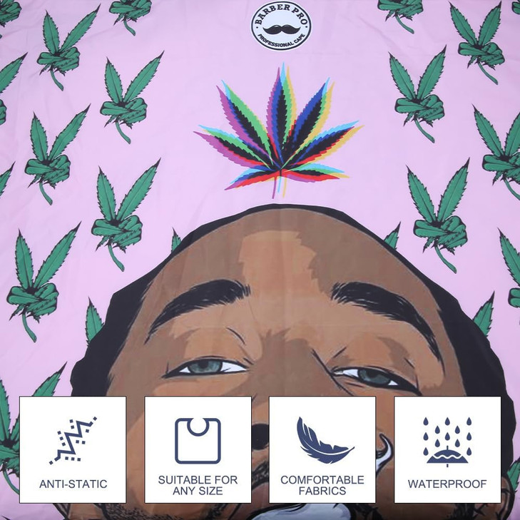 Professional Hair Cutting Barber Cape, Waterproof Barber Cape for Men Polyester Hair Styling Cape, for Home Salon and Barbershop