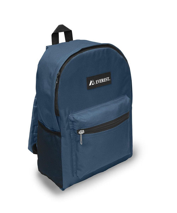 Everest Basic Laptop Backpack w/Dual Side Mesh Pocket