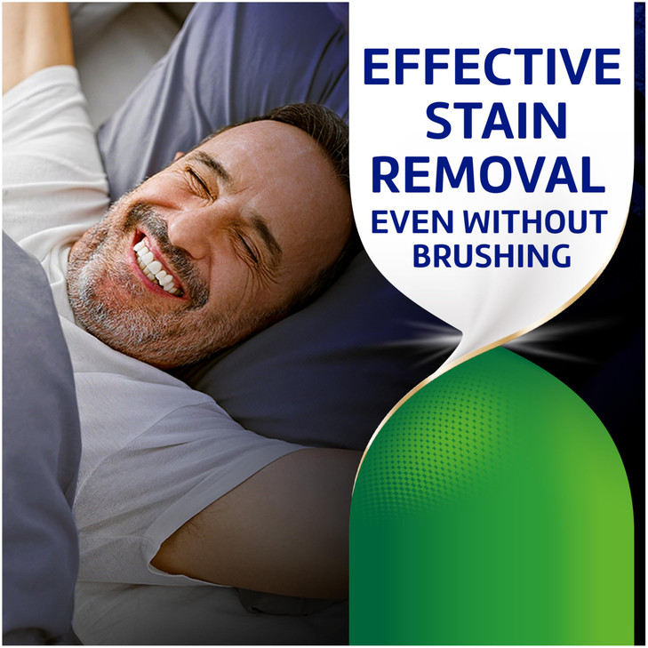 Polident Overnight Whitening Antibacterial Dental Appliance Cleanser Tablets, 90 Count (2 Pack)