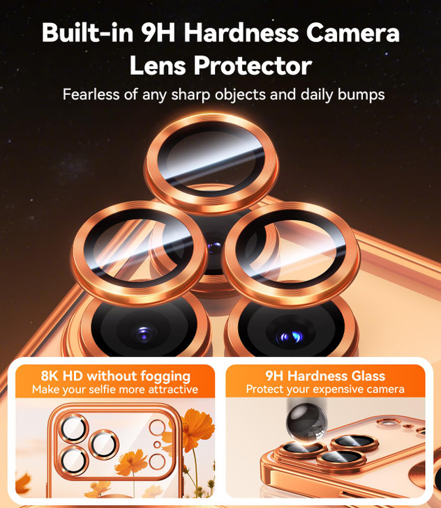 JUESHITUO for iPhone 17 Pro Max Case with Full Camera Lens Protector(Compatible with MagSafe)(Shockproof Military Grade Drop Protection) 1X Screen Pr