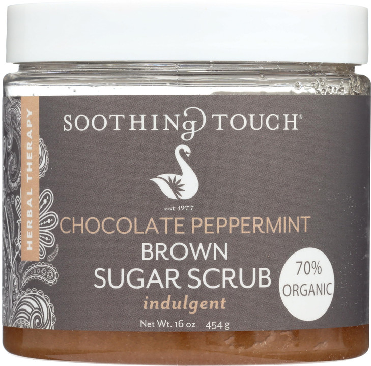 Soothing Touch Brown Sugar Scrub, Chocolate Peppermint - 16 Oz