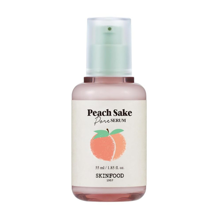 SKINFOOD Peach Sake Pore Serum - Pore Minimizer & Sebum Control - Skin Smoothing Facial Serum for Oily Skin - Pore Refining Serum & Pore Tightening 4