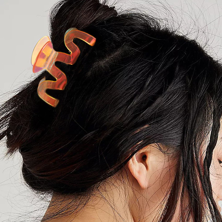 Jayongnee clip Hair Claw Clips - 3.35 in Hair Clip for Women Thick Hair -Accessories for Women and Girls - 3Pcs Nonslip Claw Clip for Women (Multi-co