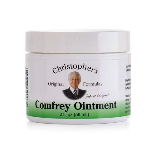 Christopher's Original Formulas Comfrey Ointment, 2 Ounce  Herbal Ointment with Organic Comfrey Leaf in a Natural Beeswax and Olive Oil Base