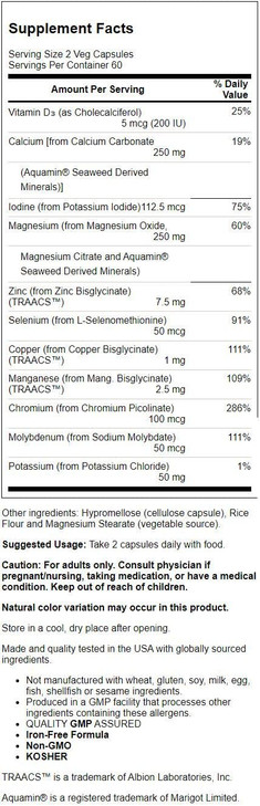 Now Foods, Full Spectrum Mineral CAPS 120 CAPS