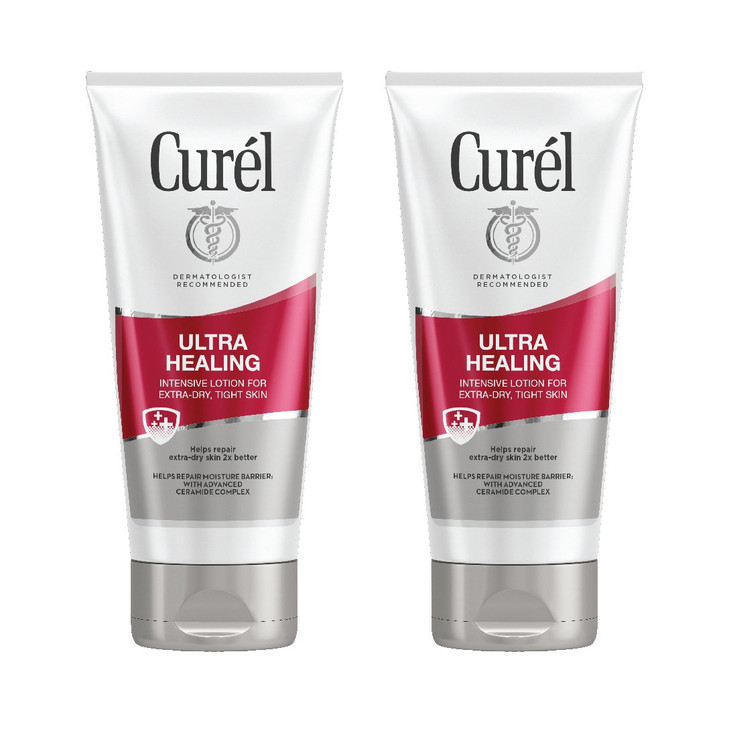 Curél Ultra Healing Body Lotion, Moisturizer for Extra Dry Skin, Body and Hand Lotion with Advanced Ceramide Complex and Hydrating Agents, 6 Ounce (P