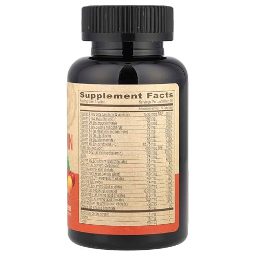 DEVA Tiny Tablets Vegan Multivitamins for Women & Men, Multivitamin with Iron, Mineral Supplement, Vitamin C, Vitamin B Complex, Vitamin B12, Vitamin