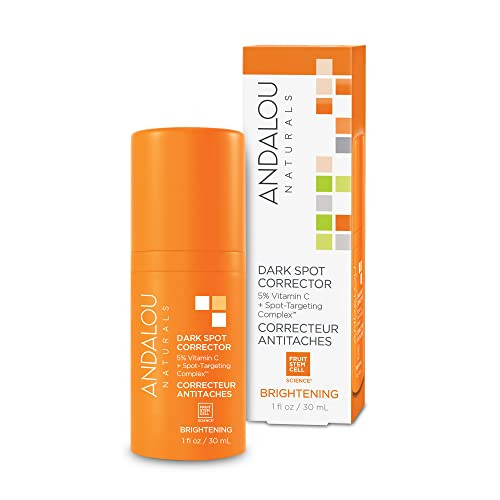 Andalou Naturals Dark Spot Corrector, Complexion Enhancing Face Serum with Vitamin C, May Help Hyperpigmentation, Reduce the Appearance of Acne Scars