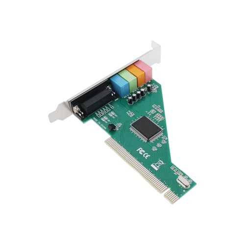 Be In Your Mind 1Pc CMI8738 4.1 Channel 5.1 Surround 3D PCI Sound Audio Cards MIDI Compatible with Windows XP/7/8/10 Desktop Internal Audio Karte