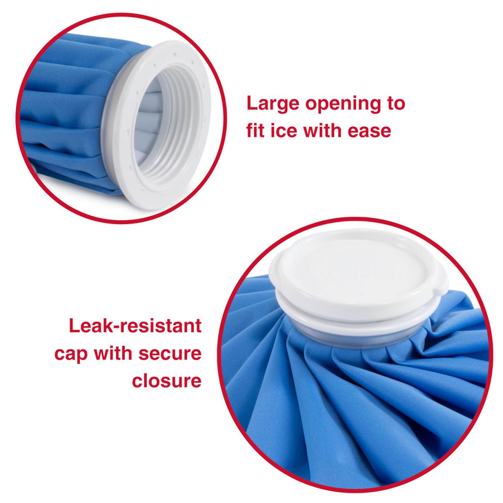 MUELLER Sports Medicine Reusable Ice Pack, 9" Bag, Cold Bag for Injuries and Pain Relief, Cold Therapy, Blue