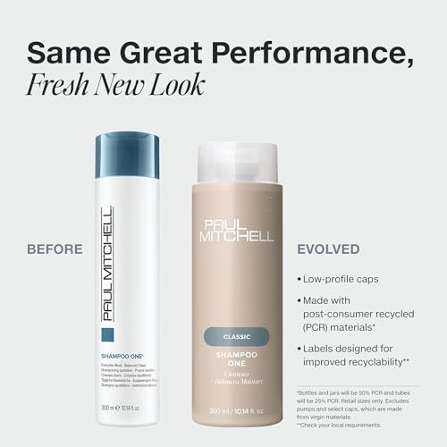 Paul Mitchell Shampoo One, Cleanses + Balances Moisture, For All Hair Types, 10.14 fl. oz.