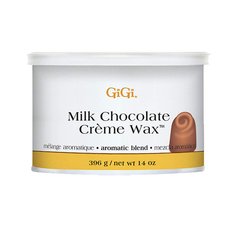 GiGi Milk Chocolate Crème Hair Removal Wax - Soft Wax for Coarse Hair, with Cocoa Seed Extract, Waxing Formula for Face, Body & Sensitive Skin, 14 oz
