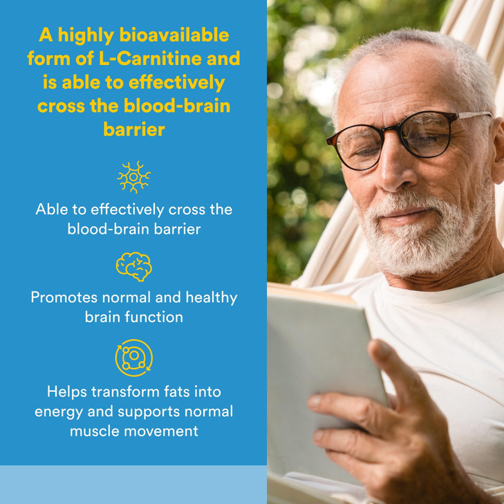 Natural Factors Acetyl L-Carnitine 500 milligrams, 60 Vegetarian Capsules