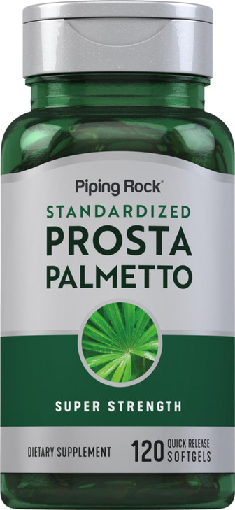 Piping Rock Saw Palmetto for Men and Women | 120 Softgels | Complex with Pumpkin Seed Oil & Pygeum Extract | Extra Strength Prostate Supplement | Non
