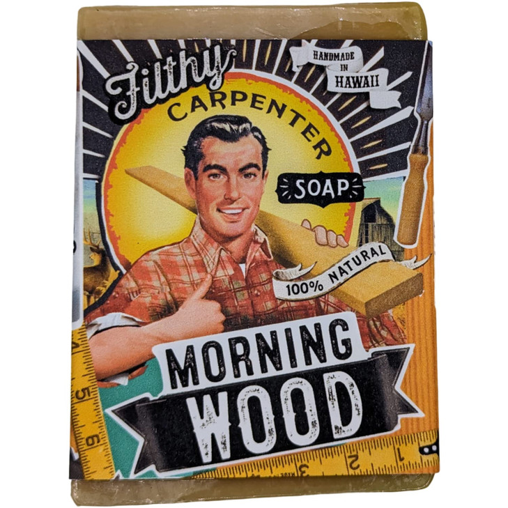Novelty Handmade Gift Soap Bar Filthy Carpenter Soap by Filthy Farmgirl (Morning Wood)