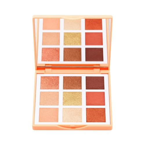 3INA The Eyeshadow Palette - 9 Eye Shadow Palette Makeup - Buildable, Long Wearing and Pigmented - Matte and Metallic Finishes - Sunset - 0.32 oz