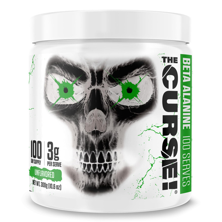 JNX SPORTS The Curse! Beta Alanine Powder - Unflavored, 100 Servings, 3g per Serving, GMP Compliant, Non-GMO, Made in The USA, Dietary Friendly