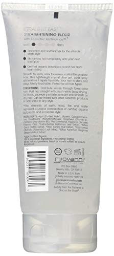 GIOVANNI- Straight Fast- Eco Chic Hair Straightening Elixir (6.8 Ounces)