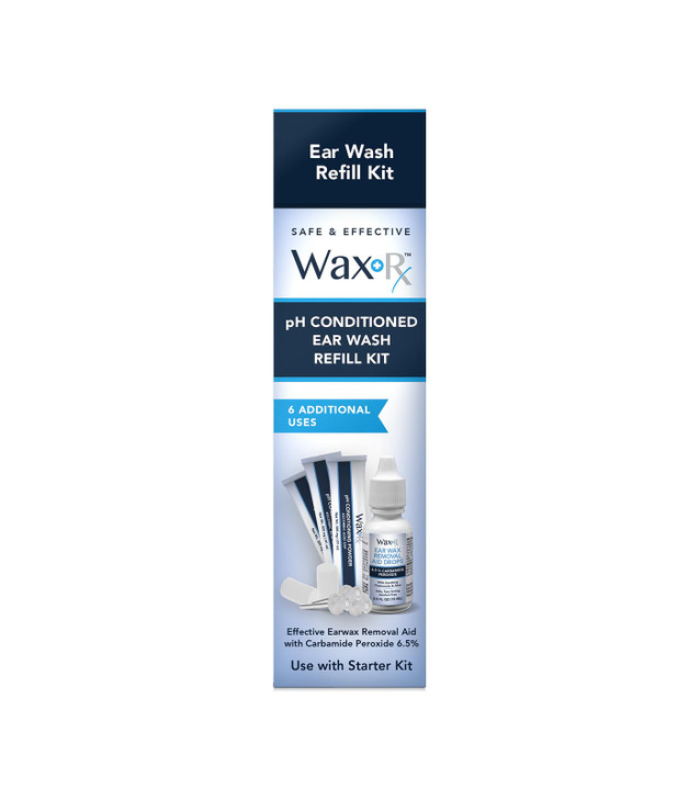 Doctor Easy Wax-Rx Ph Conditioned Ear Wash Refill Kit, 1.7 Ounce