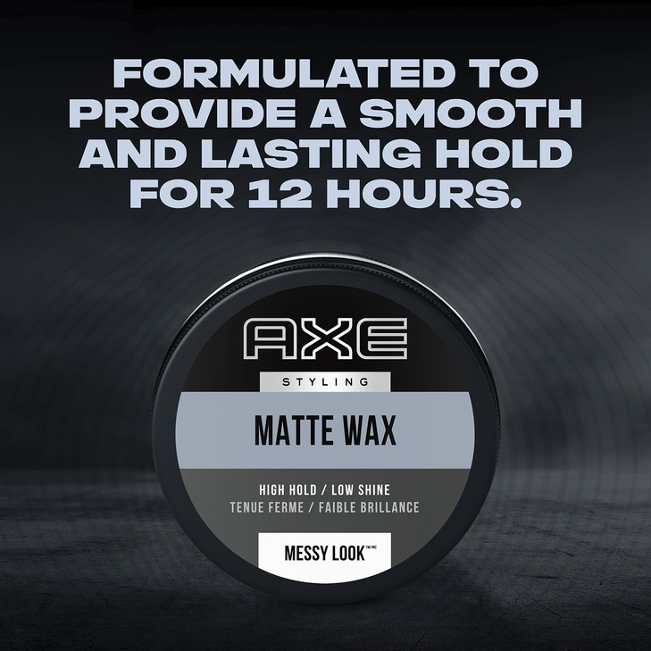 AXE Styling Messy Look Textured Matte Hairstyle Pomade Easy to Use Styling Hair Product 2.64 oz