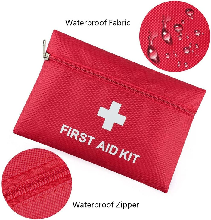 AOUTACC 12 Pack First Aid Empty Bag, Travel Empty First Aid Kit Pouch for Emergency at Home, Office, Car, Outdoors, Boat, Camping, Hiking(Bag Only)