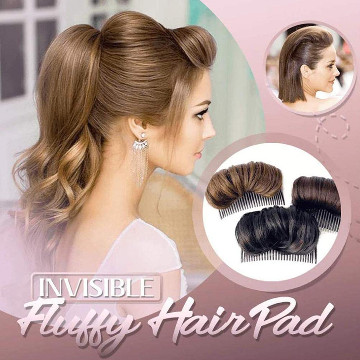 1PC Volume Up Hair Base, Hair Accessories Bump It Up Hairstyle Clip Bun Maker for Women, Volume Insert Hair Bump Up Tool for Short Long Hair DIY (Dar