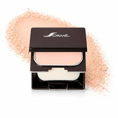 SORMÉ Believable Wet & Dry Finish Powder Foundation - Fragrance Free with Vitamin C - Hydrating, Rejuvenating with Alpha Hydroxy - Medium to Full Cov