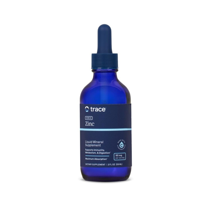 Trace Minerals Ionic Zinc - Ionic Zinc Supplement for Immune Support - Digestion, Growth & Skin Health Support - Chloride & ConcenTrace - Highly-Abso