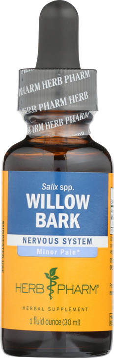 Herb Pharm Willow Bark Liquid Extract for Minor Pain - 1 Ounce (DWILL01)