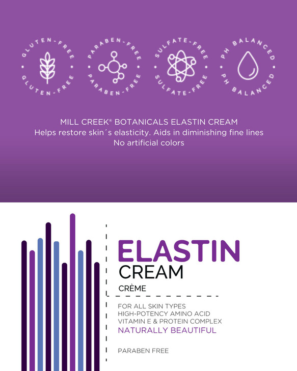 Mill Creek Botanicals Elastin Cream , 4 Ounce
