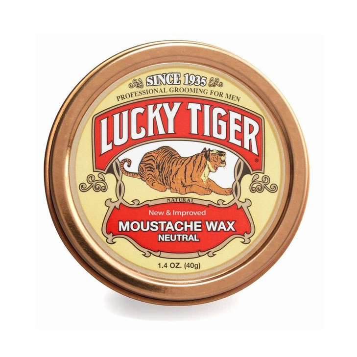 Lucky Tiger Mustache Wax, Neutral, 1.5 Ounce