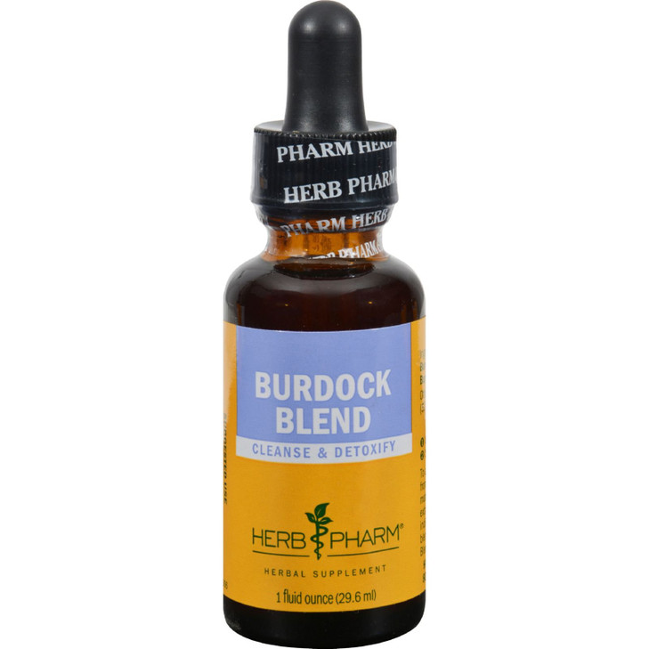 Herb Pharm Burdock Blend Liquid Extract to Support Cleansing & Detoxifying - 1 Ounce (DBURD01)